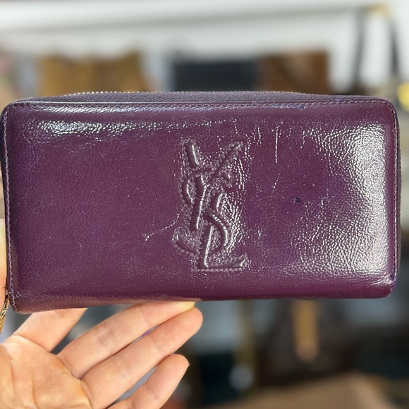 YSL Long Purple Zippy Wallet - Picture 1 of 1